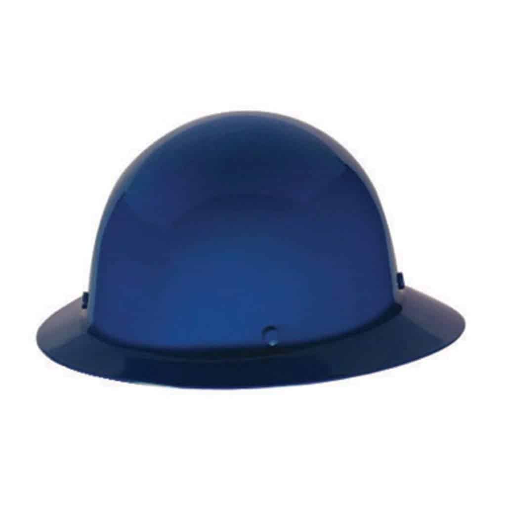 Blue hardhat MSA Skullguard