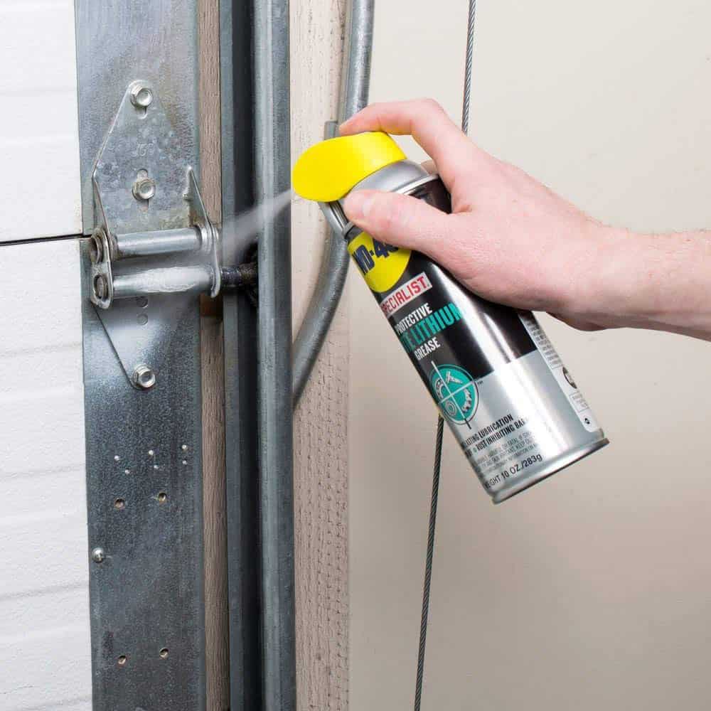 Best cheap garage door lubricant: WD-40 Specialist White Lithium Grease Spray