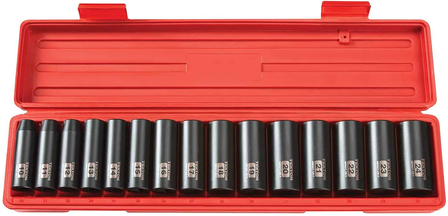 Tekton durable impact socket set