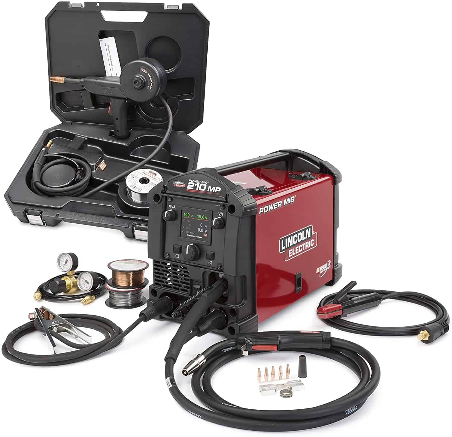 Welder bora ya kumaliza bomba: Lincoln Electric 140A120V MIG Welder