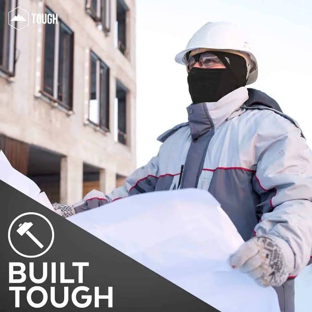 Bescherming op een bouwplaats In de winter: Bivakmuts gezichtsmasker