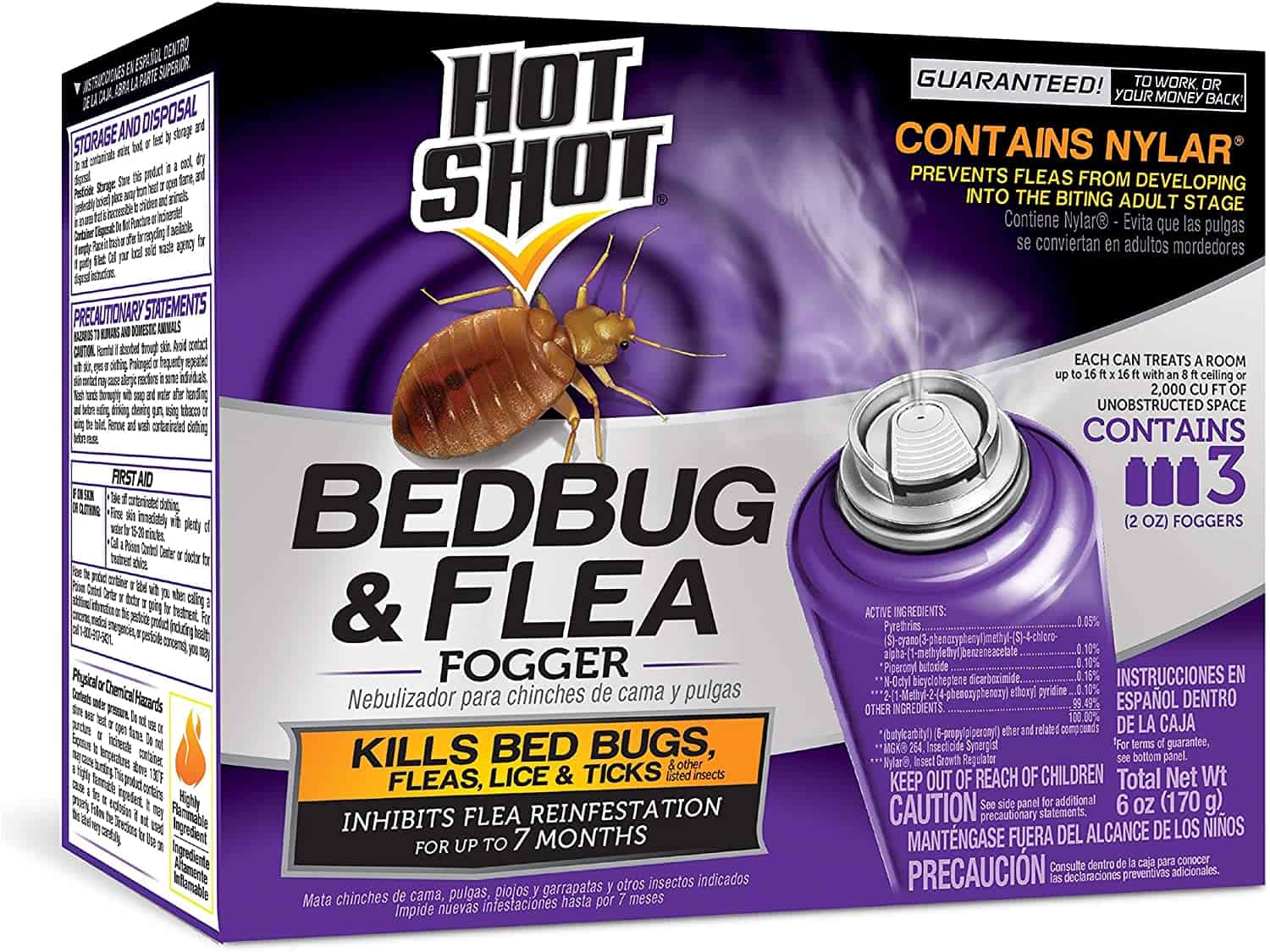 Төсек қателігі: ыстық соққы 95911 AC1688 Bedbug & Flea Fogger