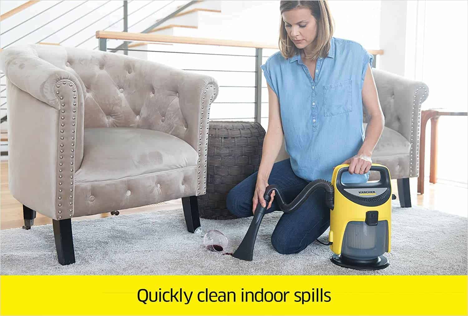 Yakanakisa Dustbuster yeMvura uye Yakaomeswa Nzvimbo: Karcher TV 1 Indoor Vacuum