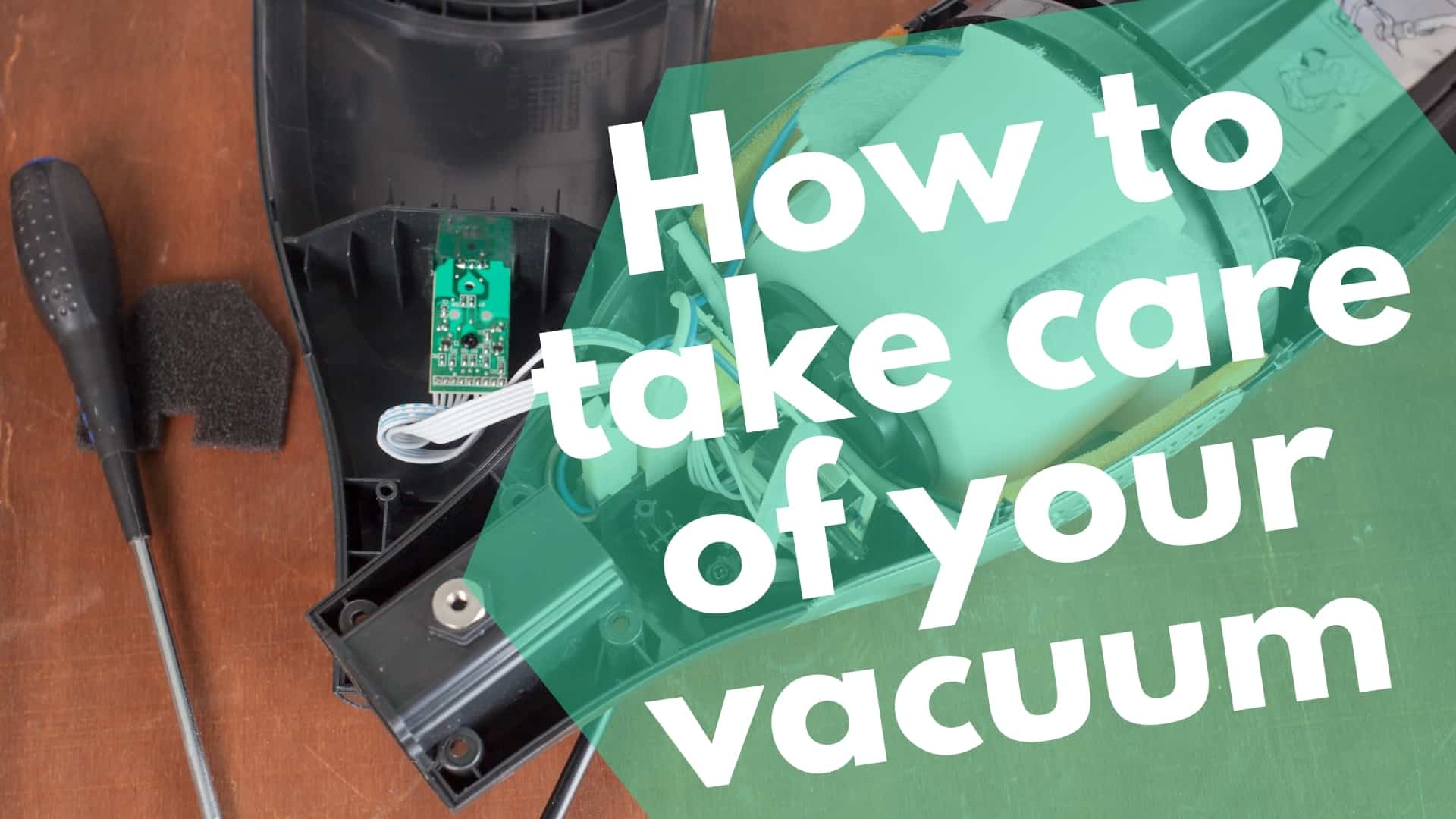 How to take care of your vacuum