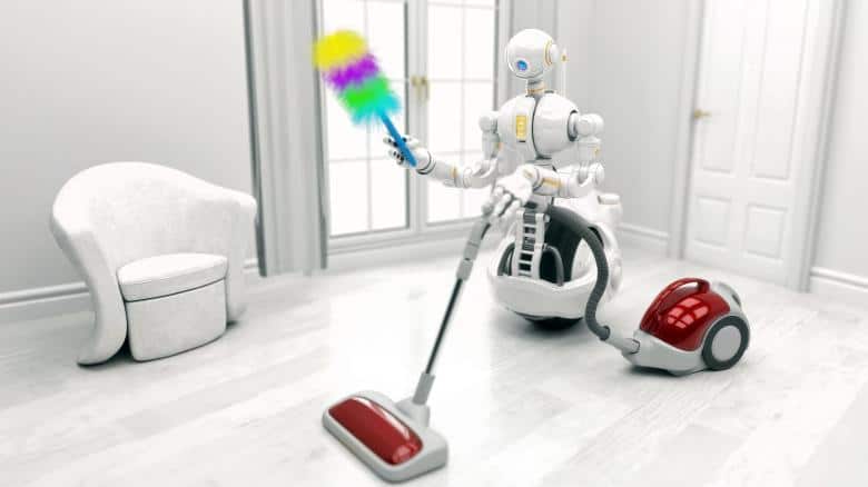 Robot-reiniging-een-huis