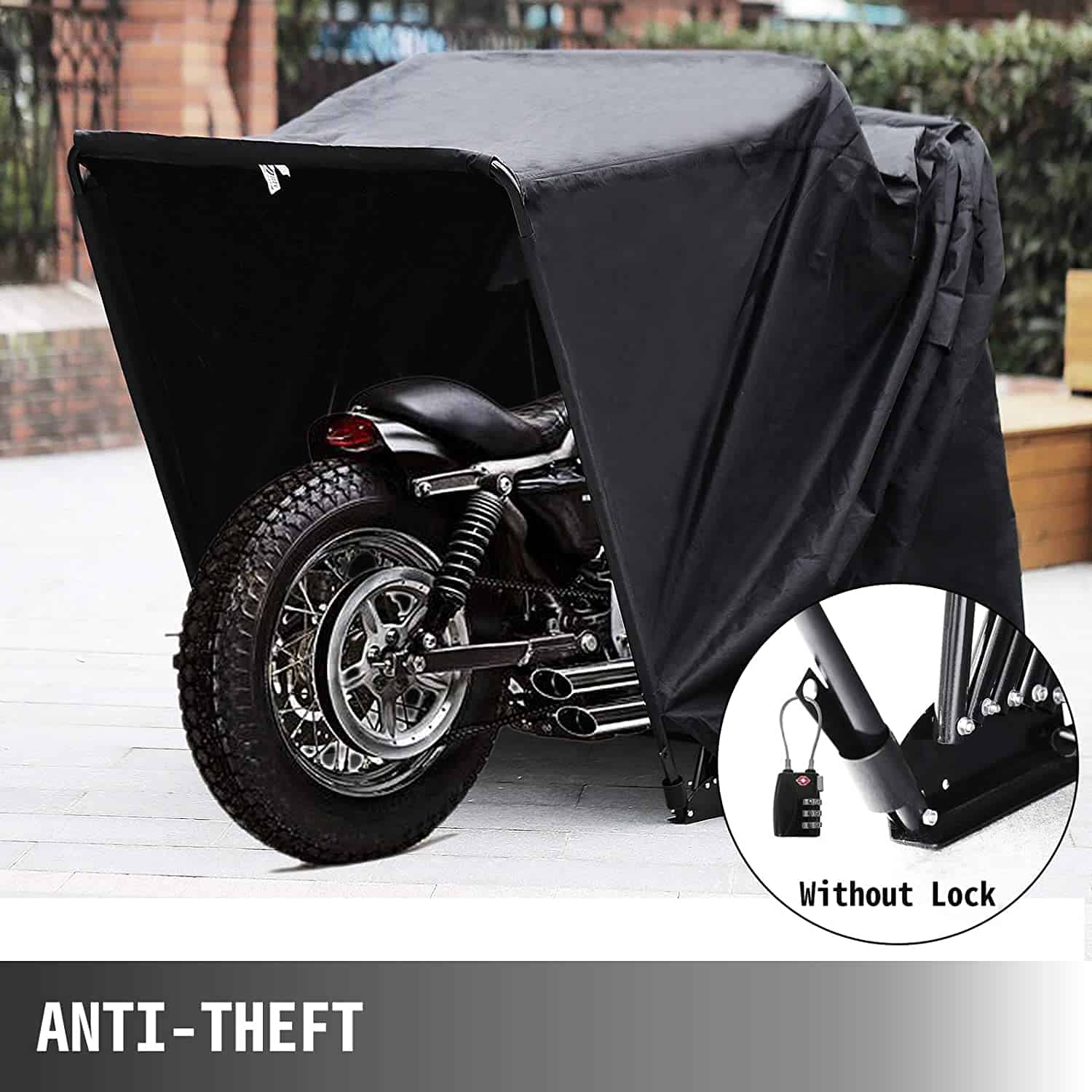 Baştirîn Storage Storage Motorcycle: Mophorn Shelter Hood