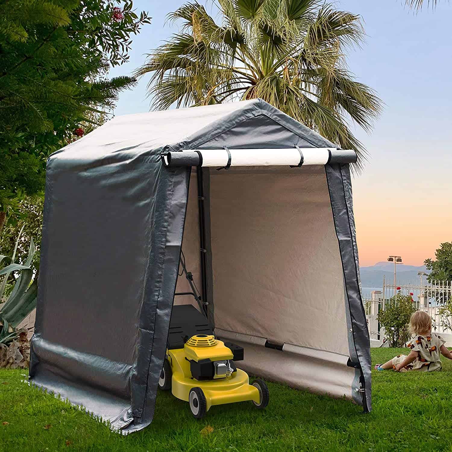 Beste combinatie van schuur / tent: Abba Patio Outdoor Storage Shelter