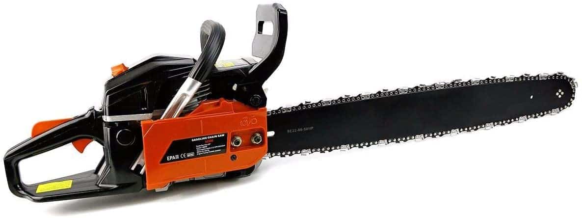 Chainsaw bora ya kitaalam inayofaa bajeti- XtremepowerUS 22 ″ inchi 2.4HP 45cc