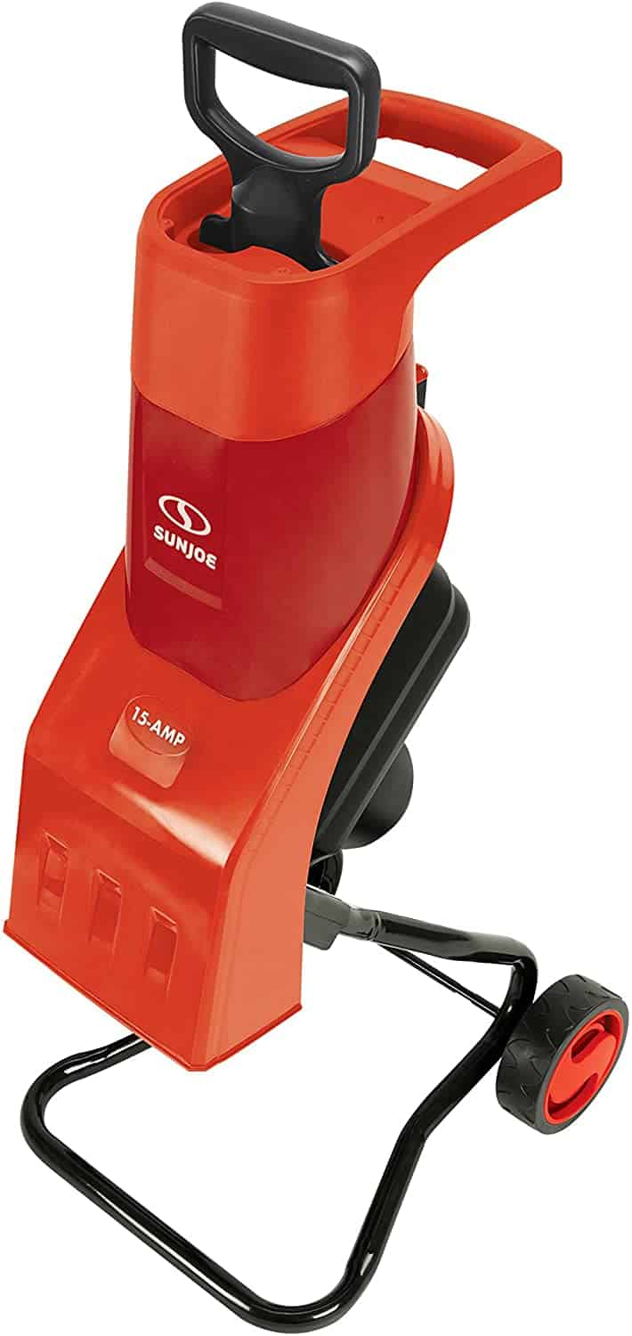 Best durable electric wood chipper- Sun Joe CJ602E-RED 15 Amp