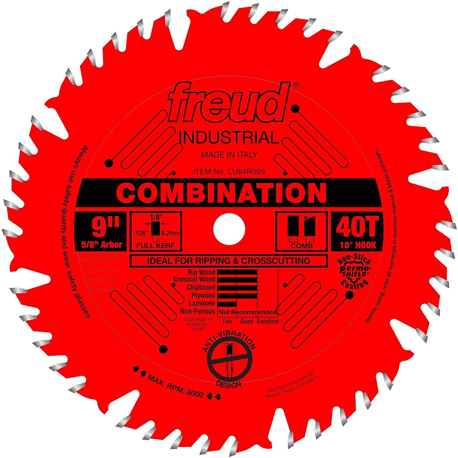 Beste multifunctionele zaagblad - Freud 10 "x 60T verstekzaagblad (LU91R010)
