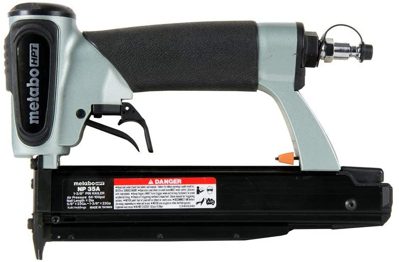 Metabo HPT Pin Nailer Kit, 23 Gauge, Nail Pin - 5: 8 ki 1-3: 8, No Mar Tip - 2, Whakatikatika i te rire