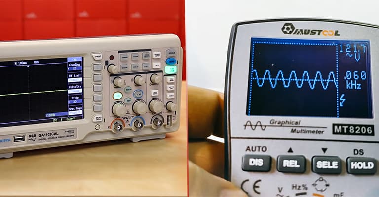 Ki sa ki se-diferans-ant-yon-osiloskop-ak-yon-Graphing-Multimeter-FI