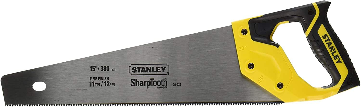 Best lightweight crosscut saw- Stanley 20-526 15-Inch SharpTooth