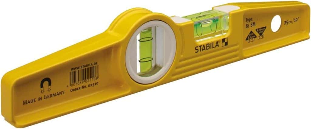 Stabila die-cast rare earth magnetic level