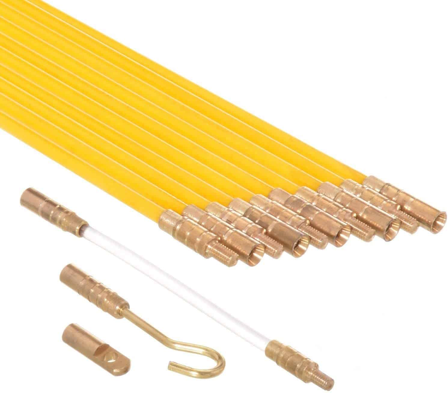 Best fiberglass fish tape- Ram-Pro 33-Feet Cable Rods