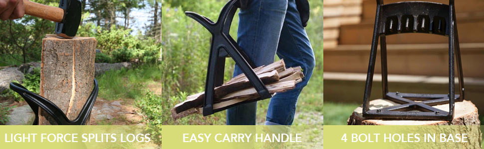 Best portable kindling splitter- KABIN Kindle Quick Log Splitter easy to carry