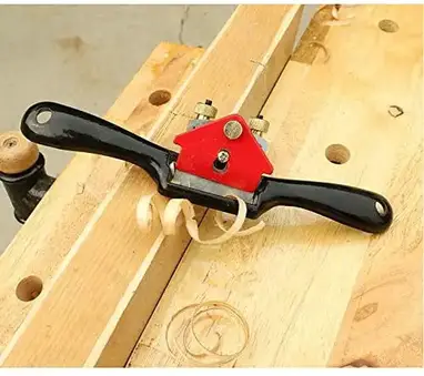 ZKAIAI Durable 45mm Blade Spoke Shave Flat Planer Tool for 2 Handed Woodwork Wood Work 
