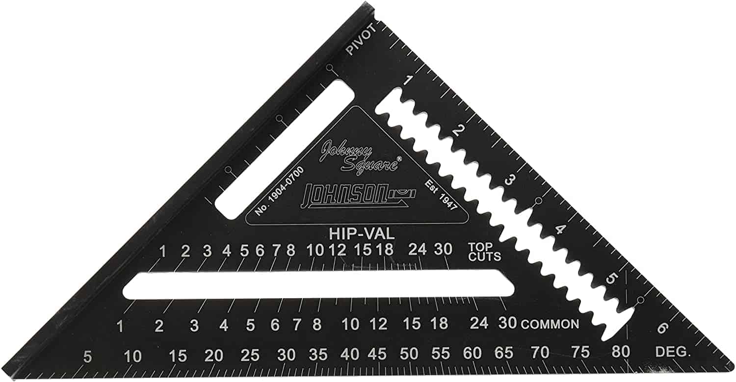 Best speed square for rafters- Johnson Level & Tool 1904-0700 7-Inch Johnny Square