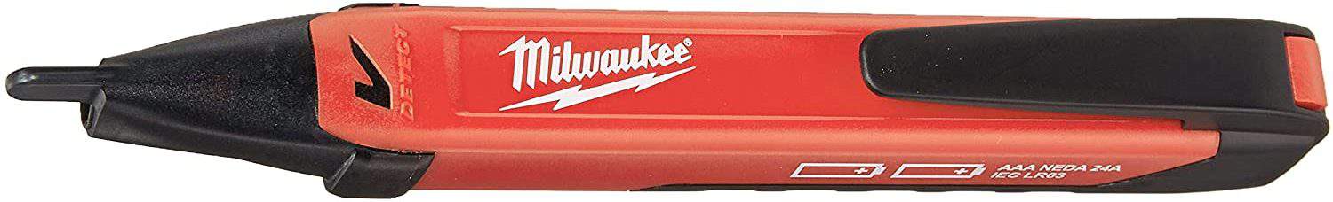 Best no-frills voltage tester: Milwaukee 2202-20 Voltage Detector with LED Light