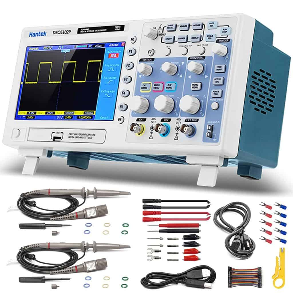 Best oscilloscope with FFT- Hantek DSO5102P