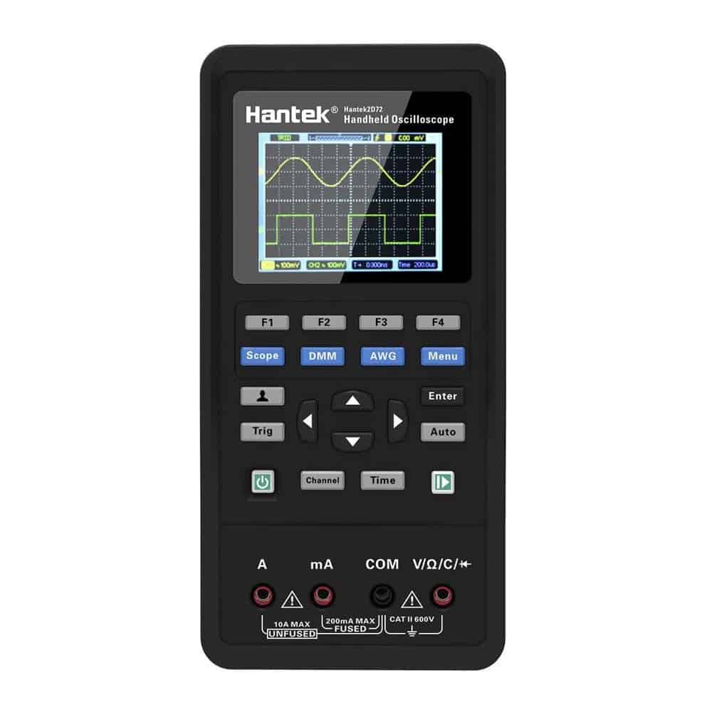 Best oscilloscope with signal generator: Hantek 2D72