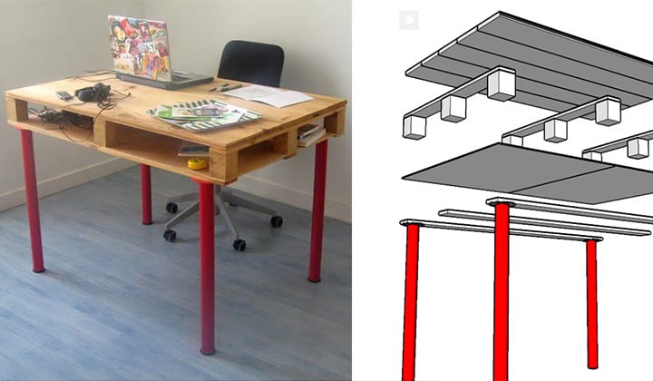 A-budsjettvennlig-tre-og-pall-skrivebord