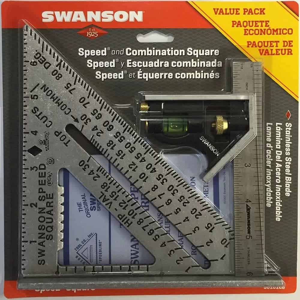 Beste combinatievierkant voor beginners - SWANSON Tool S0101CB Value Pack