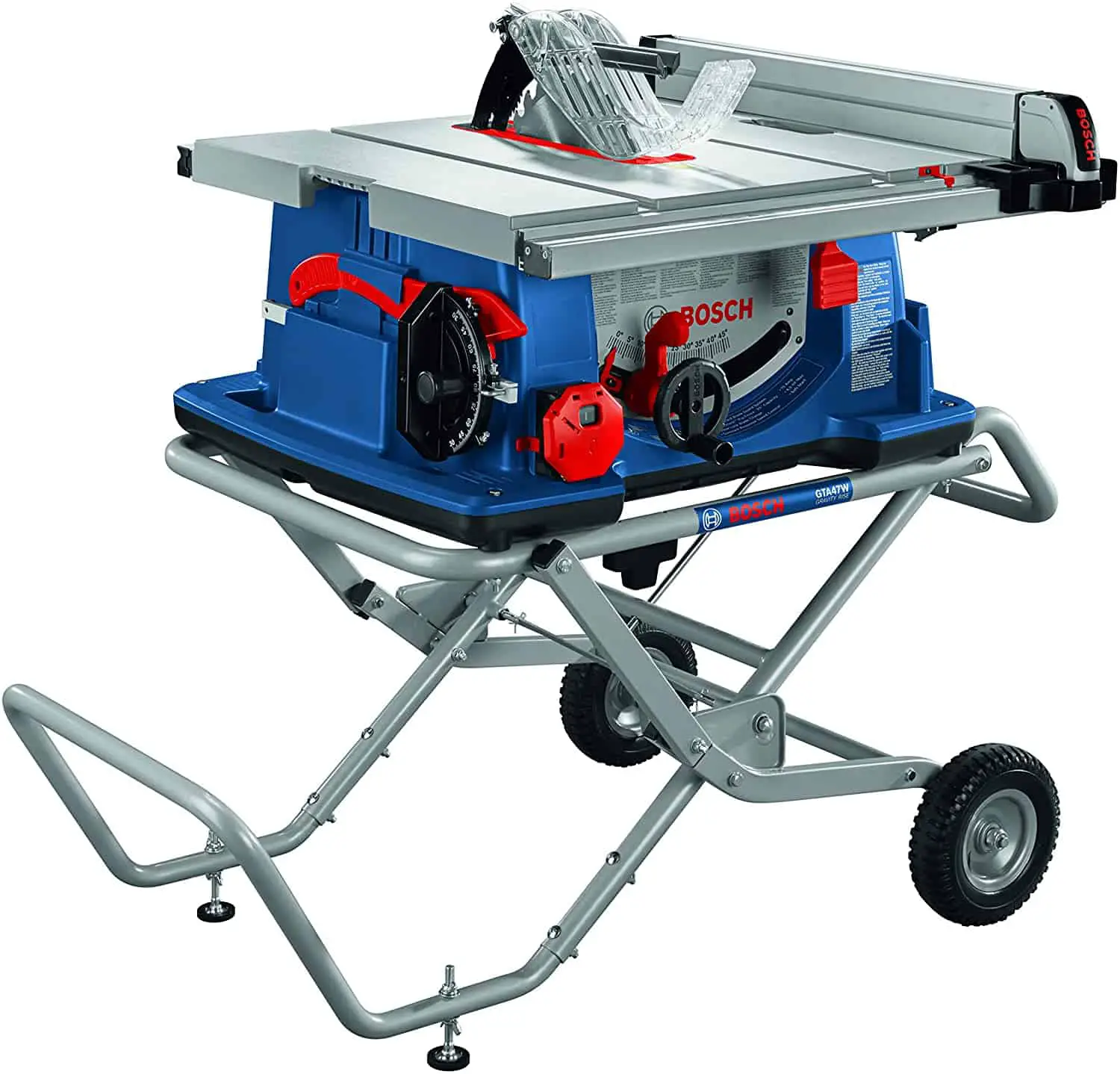 Best worksite table saw with gravity rise stand: Bosch 4100XC-10