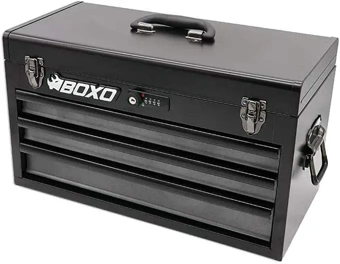 Boxo USA 3 Drawer Steel Toolbox