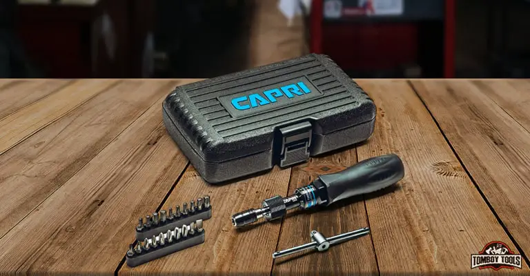 Capri Tools CP21075 gecertificeerde schroevendraaierset met beperkt koppel