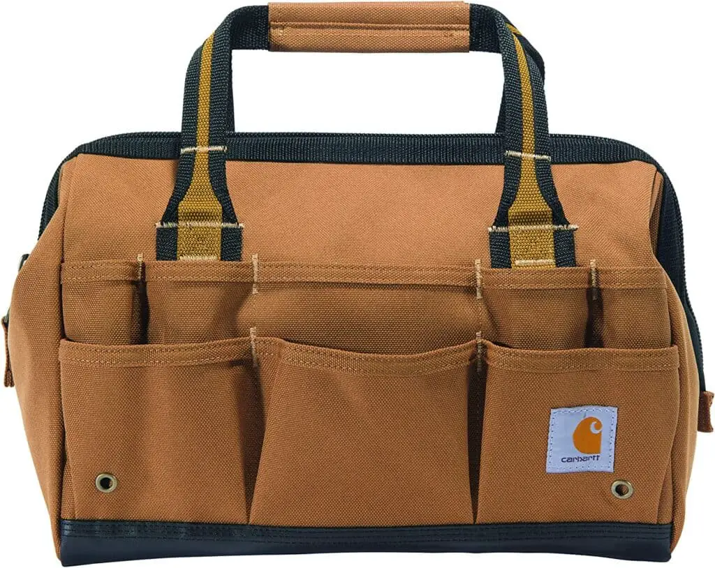 Carhartt Legacy Tool Bag 14 လက်မ၊ Carhartt Brown - HVAC အတွက် အကောင်းဆုံး ကိရိယာအိတ်