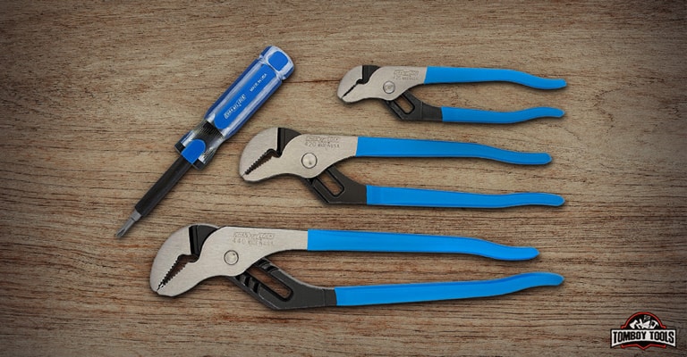 Channellock GS-3SA 3 Piece Straight Jaw Tongue and Groove Pliers Set