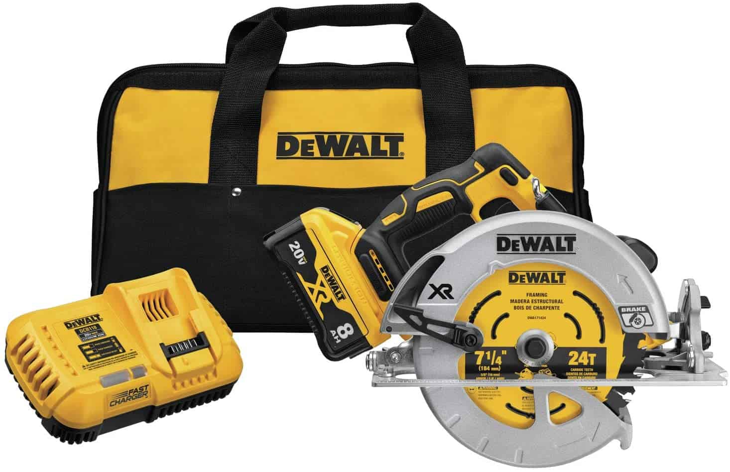 DEWALT 20V MAX XR дөңгелек ара DCS574W1