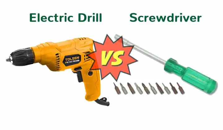 Elektrische-boor-Vs-schroevendraaier