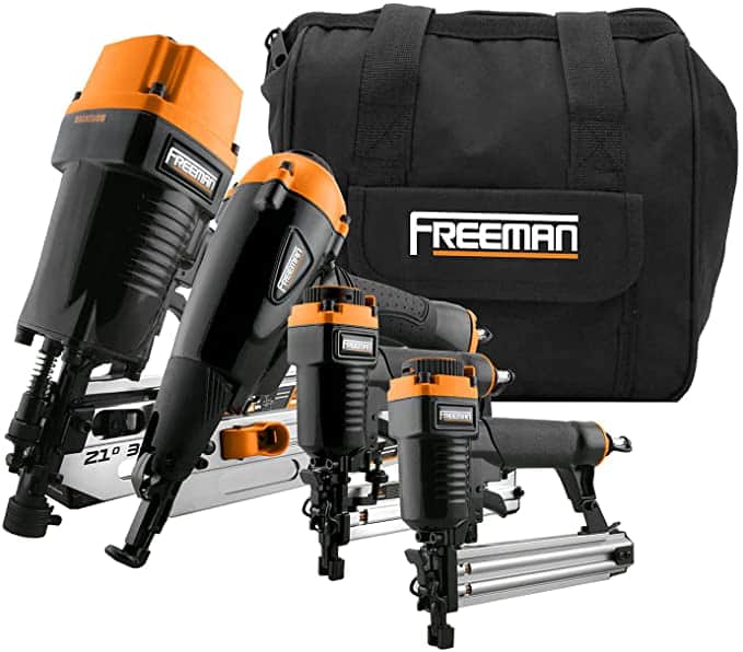 Freeman P4FRFNCB Pneumatische framing & Finishing Combo Kit