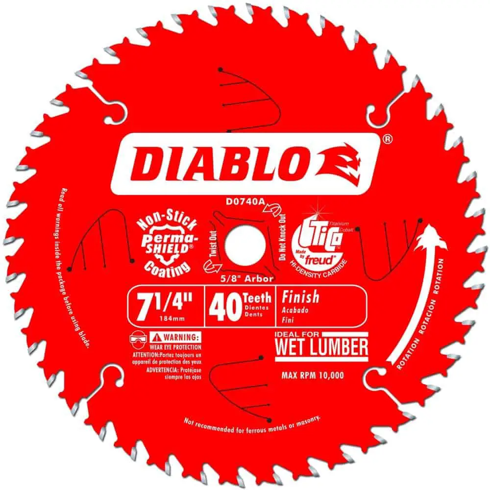 Freud D0740A 7 1/4 circular saw blade