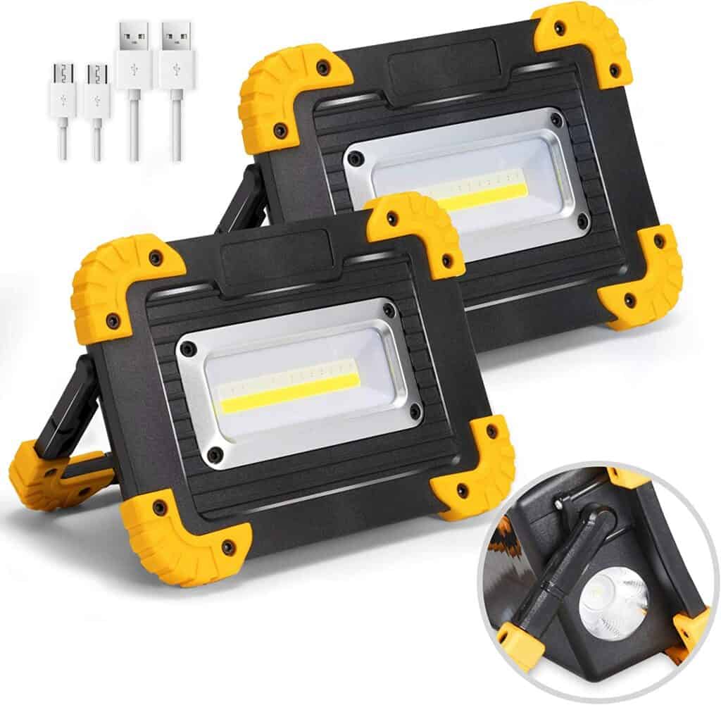 LED ਵਰਕ ਲਾਈਟ, ਡੇਲੀਲਾਈਫ 2 COB 30W 1500LM ਰੀਚਾਰਜਯੋਗ ਵਰਕ ਲਾਈਟ