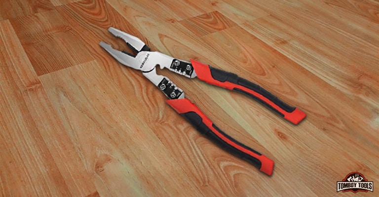 Lineman Pliers, Combination Pliers with Wire Stripper/Crimper/Cutter Function