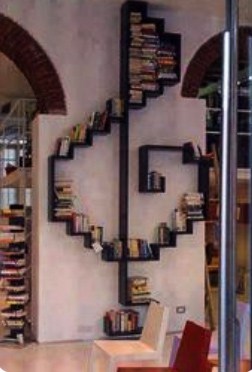 Music note bookshelve