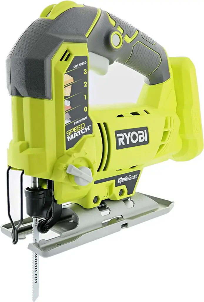 Ryobi One+ P5231 18V Lithium Ion Cordless Orbital T-shaped 3,000 SPM Jigsaw