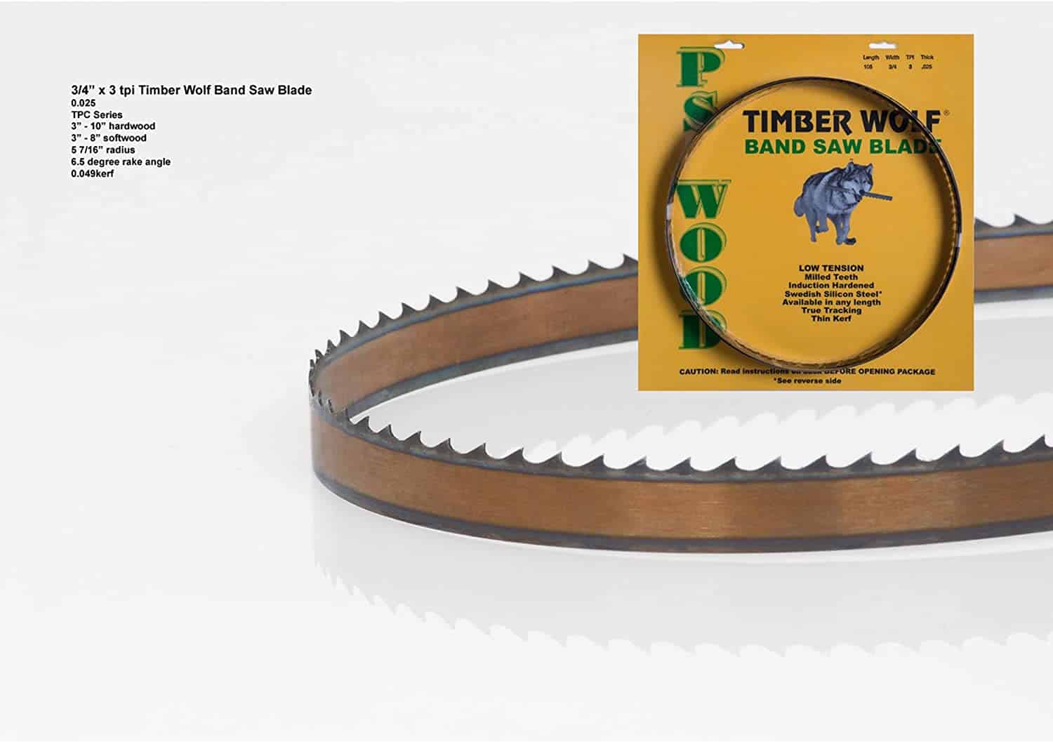 Timber Wolf ¾ tomme x 93-½ tomme