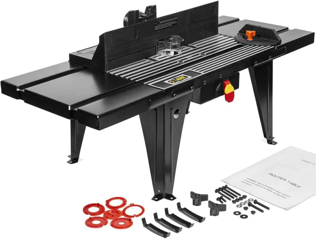 XtremepowerUS Deluxe Bench Top Aluminum Electric Router Table