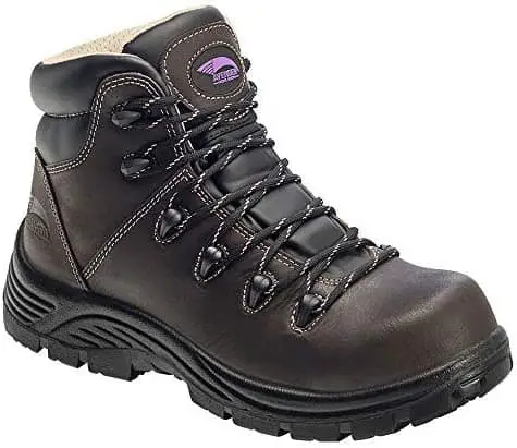 Avenger A7130 Womens Waterproof Safety Toe Hiker Work Boots 