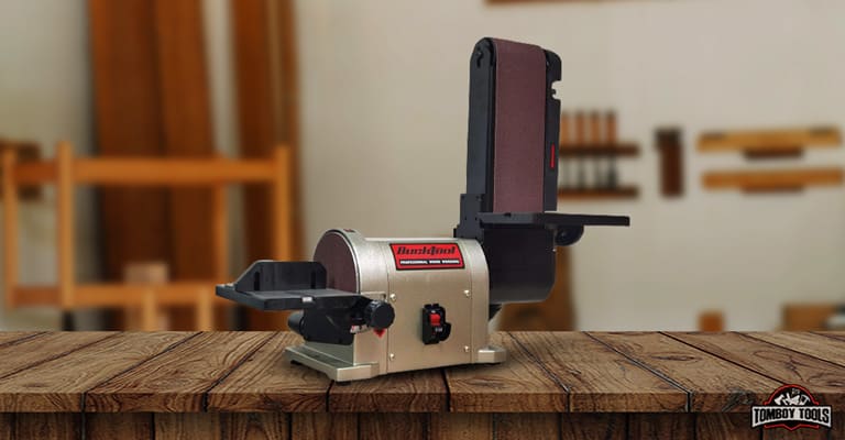 BUCKTOOL BD4603 Belt Disc Sander in. Belt and Disc Sander