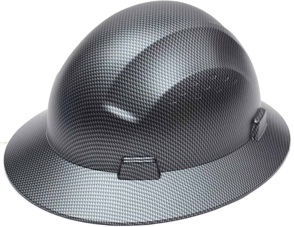 CJ Safety Full Brim Fiber Glass Hard Hat with Fas-Trac Suspension