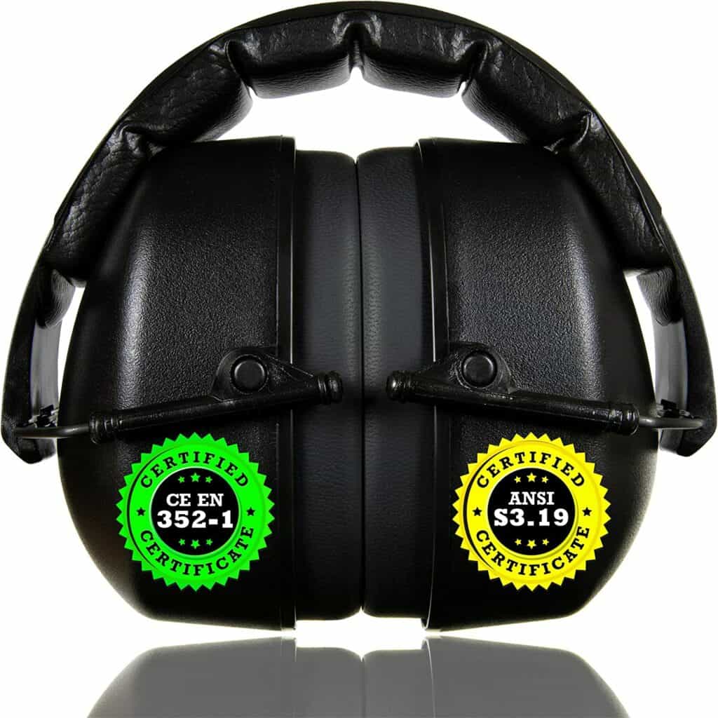 ClearArmor 141001 Shooters Hearing Protection Safety Earmuffs