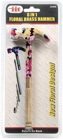 IIT 33500 6 In 1 Floral Brass Hammer