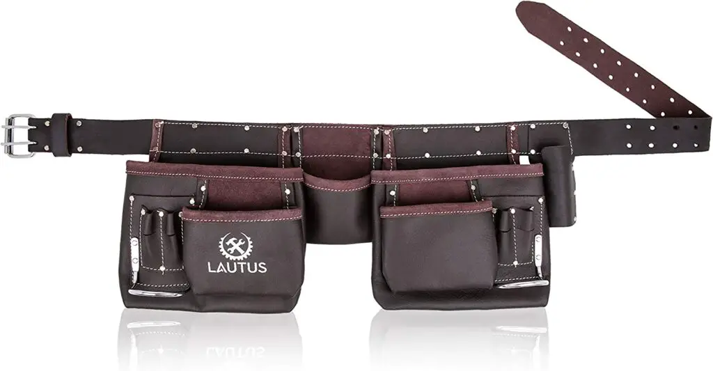 LAUTUS Oil Tanned Leather Tool Belt/Pouch/Bag