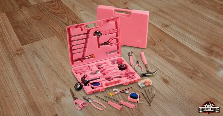 Roze hardware SteelTec gereedschapsset voor dames