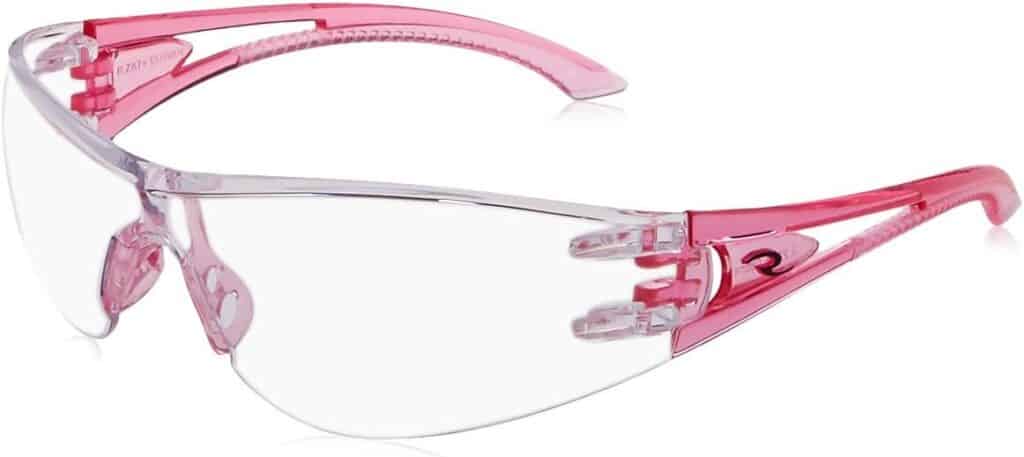 Radians roze veiligheidsglas met heldere lens